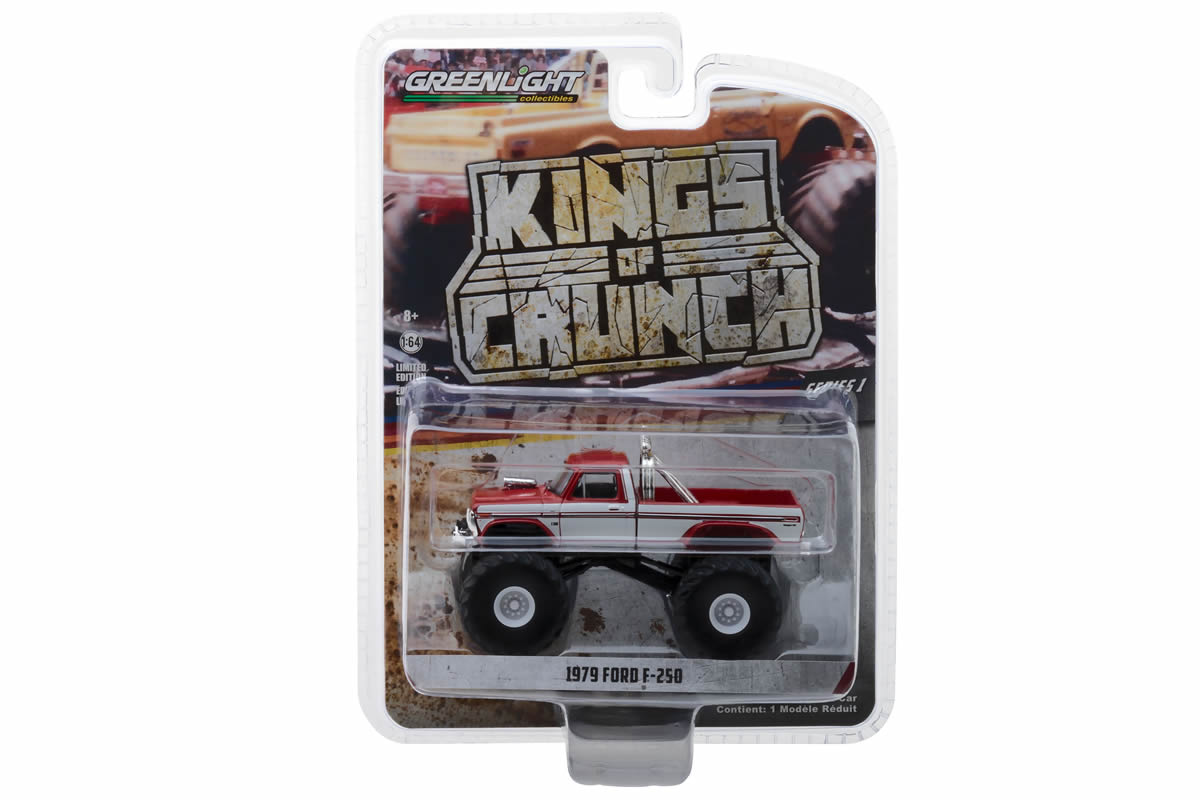 Maroon with White Stripes / 1979 Ford F-250 Monster Truck