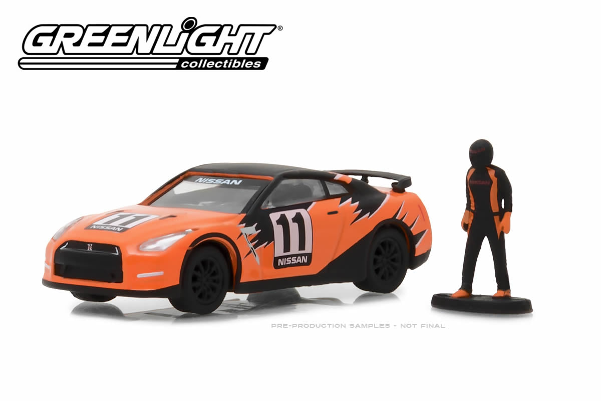 2011 Nissan GT-R (R35) with Race Car Driver