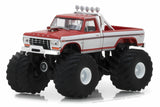 Maroon with White Stripes  / 1979 Ford F-250 Monster Truck