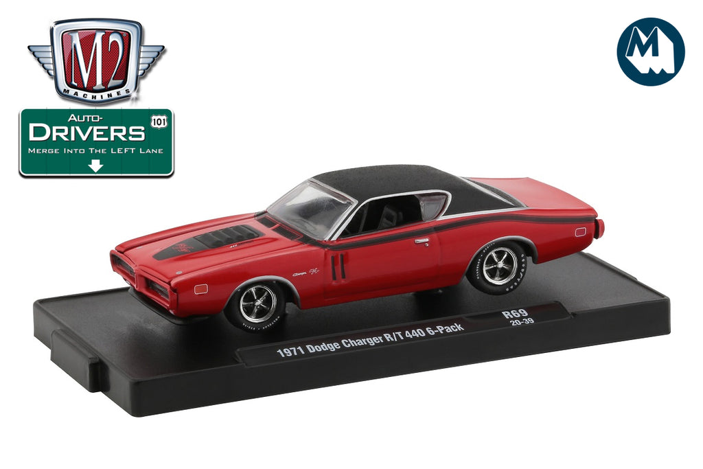 M2 Machines / Auto-Drivers 69 / 1971 Dodge Charger R/T 440 6 