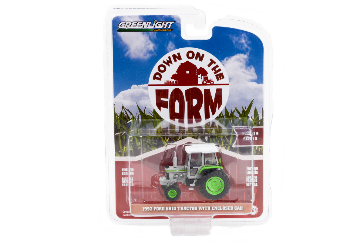1992 Ford 5610 with Enclosed Cab - Green and Gray
