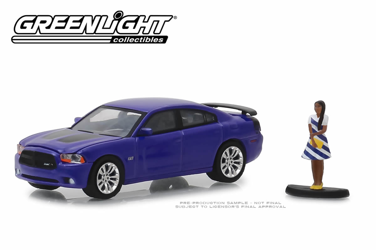 2013 Dodge Charger Super Bee with Woman in Dress