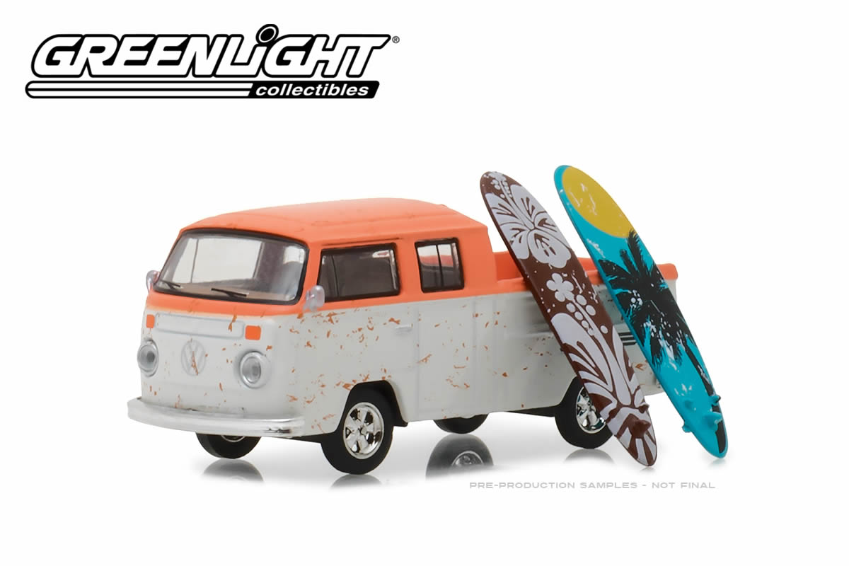 Volkswagen Type 2 Crew Cab Pick-Up "Doka" with Surfboard