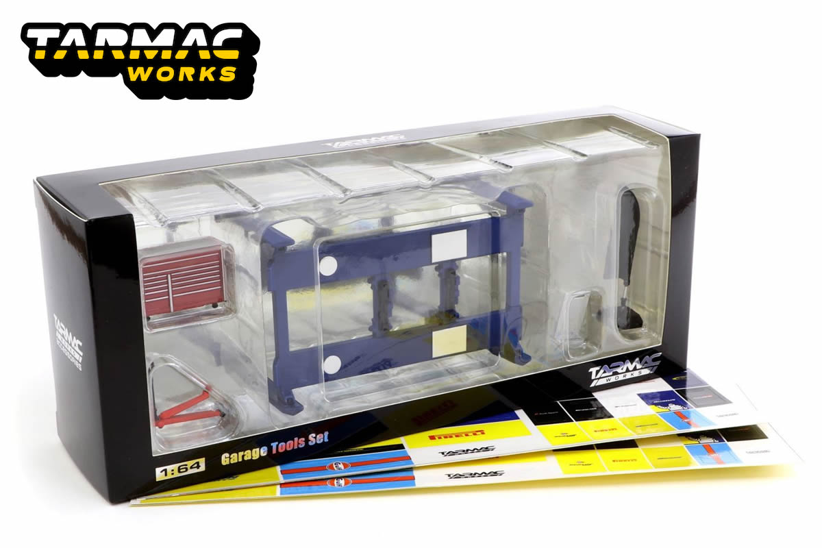 Tarmac Works - 1/64 Garage Tools Set (Blue)