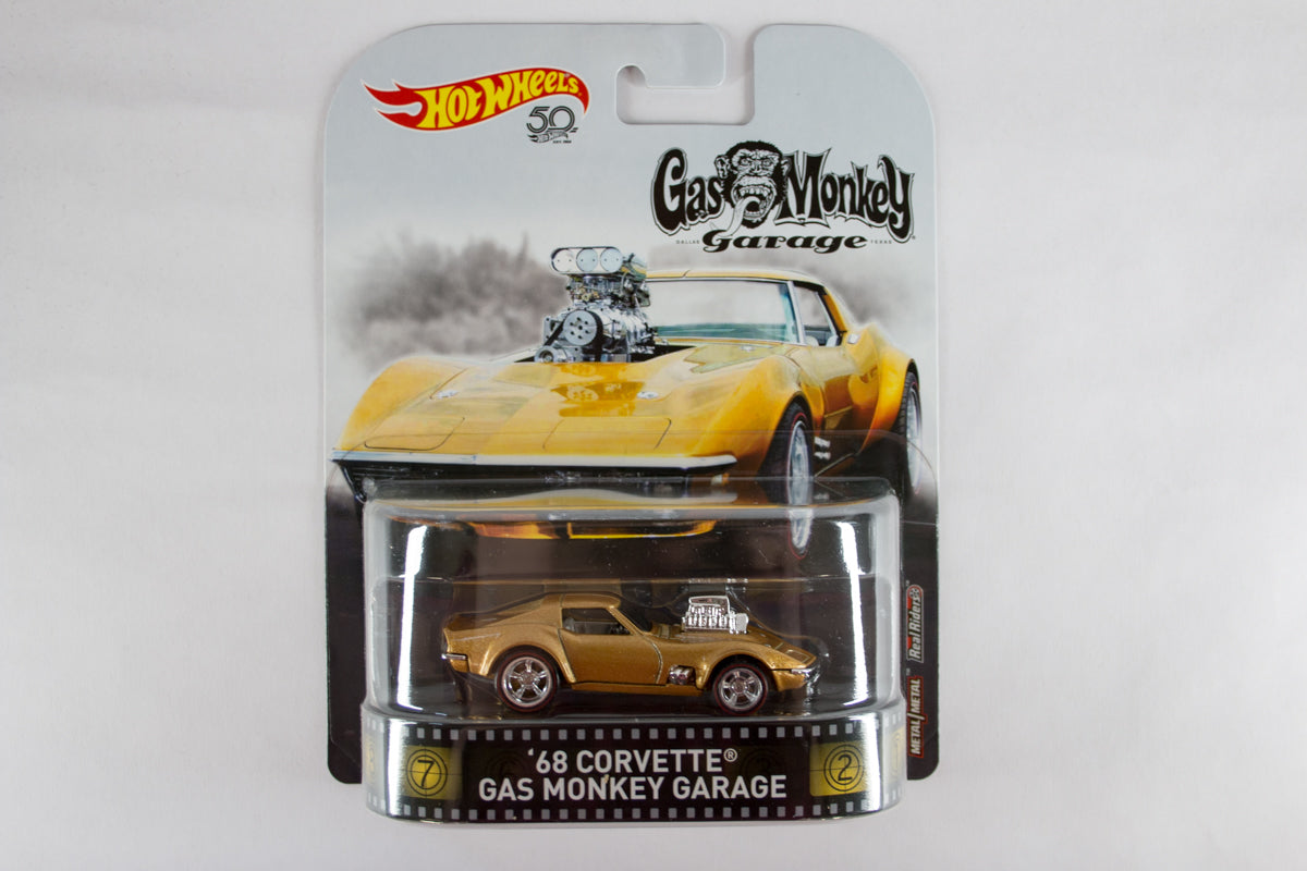 Hot Wheels Retro Entertainment 2018 Mix 1 / '68 Corvette - Gas Monkey Garage