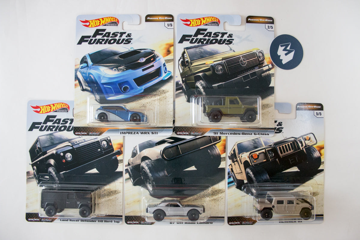 Hot Wheels Fast & Furious Premium 2019 Mix 4 Furious Off-Road / Full sets