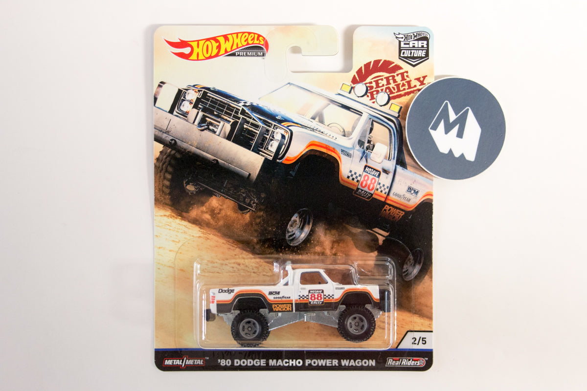 Hot Wheels Car Culture 2019 Mix 5 Desert Rally / #2 - '80 Dodge Macho Power Wagon