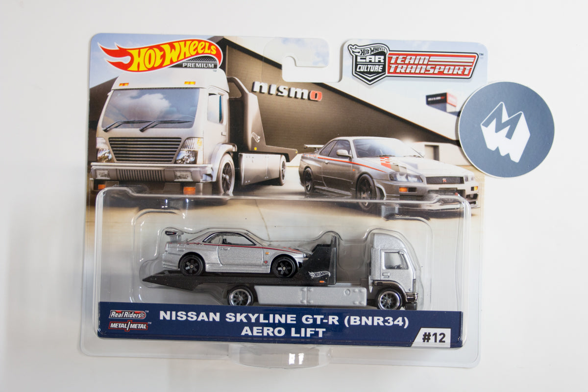 Hot Wheels / Team Transport / Nissan Skyline GT-R (BNR34) / Aero