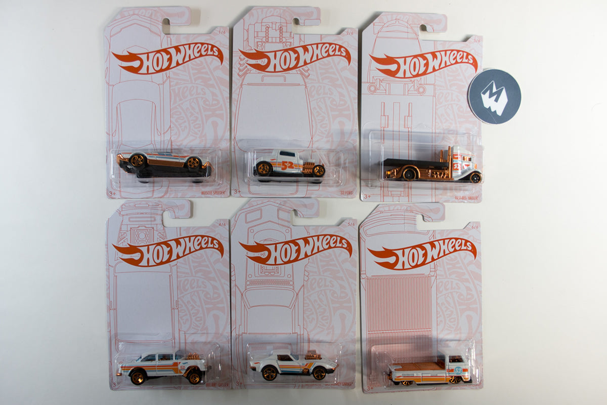 2020 Set of 6 - Hot Wheels Pearl & Chrome