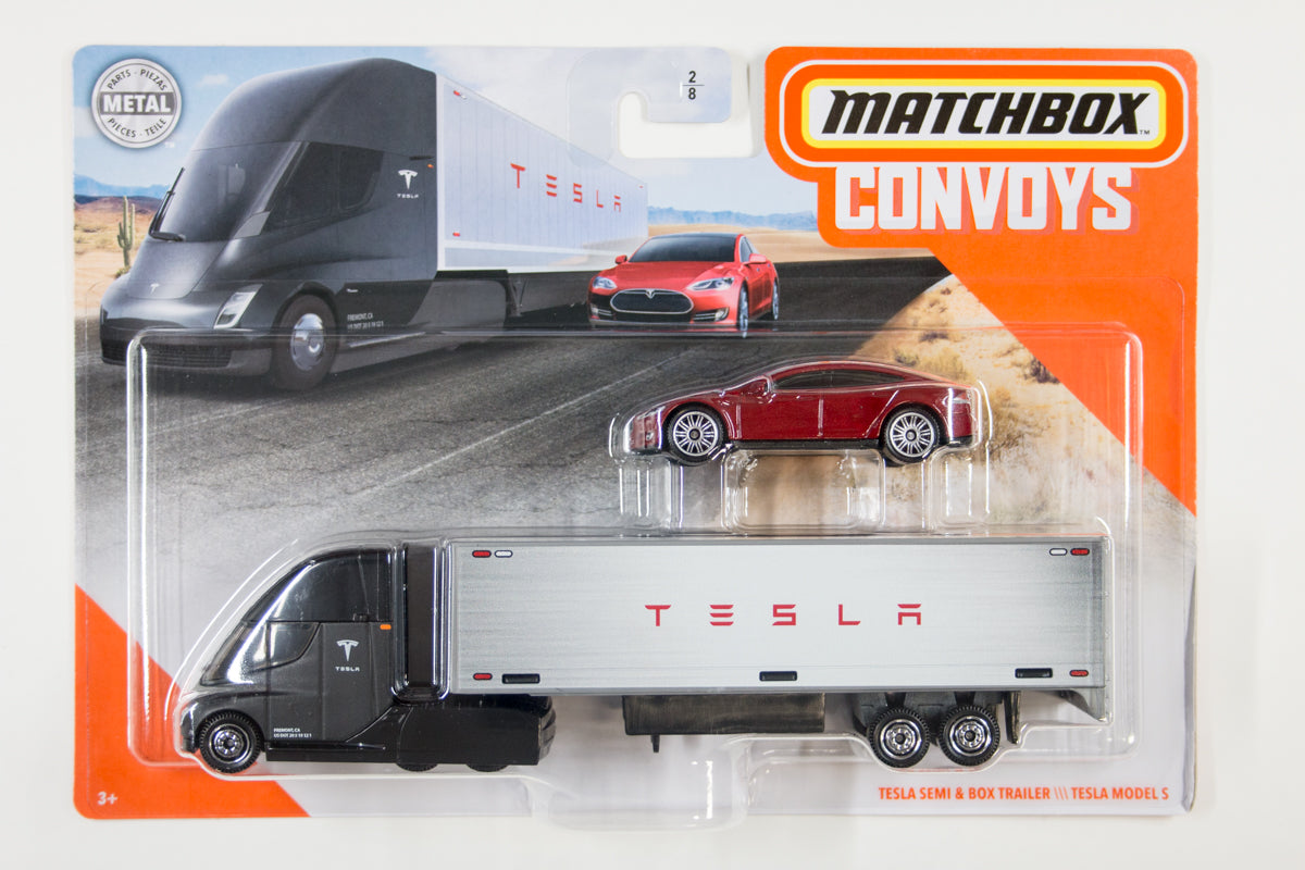 Tesla Semi & Box Trailer / Tesla Model S