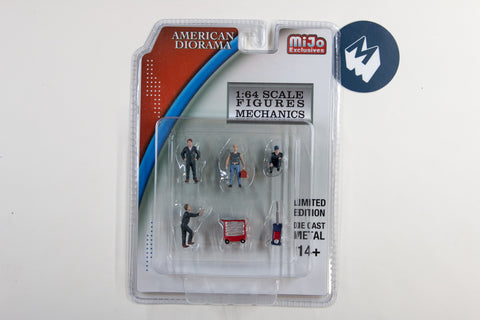 1:64 American Diorama Mechanics Figures Set (AD-38401)