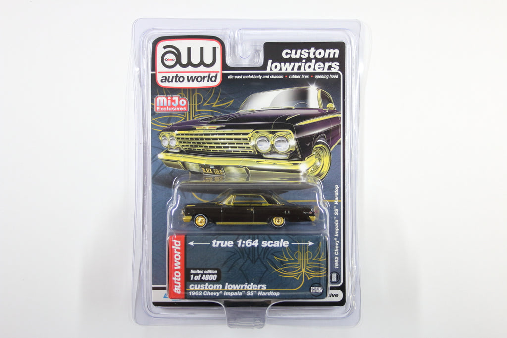 1962 Chevy Impala SS Hardtop Custom Lowriders Black Gold Modelmatic