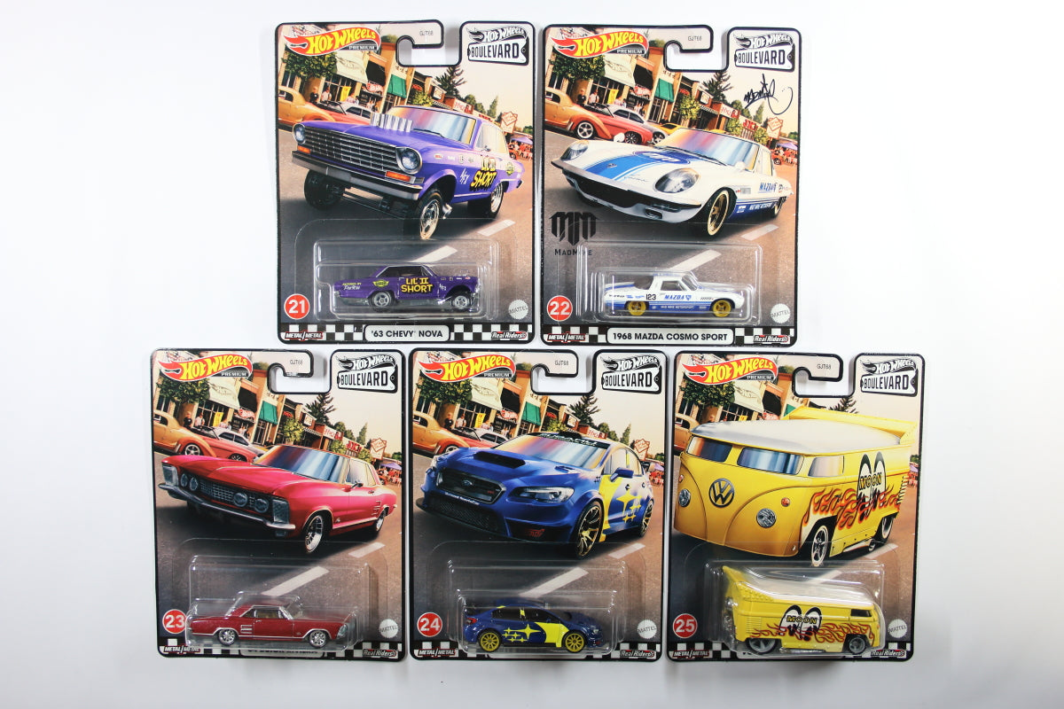 Hot Wheels Boulevard 2021 / #021/22/23/24/25 - Boulevard 2021 Mix A