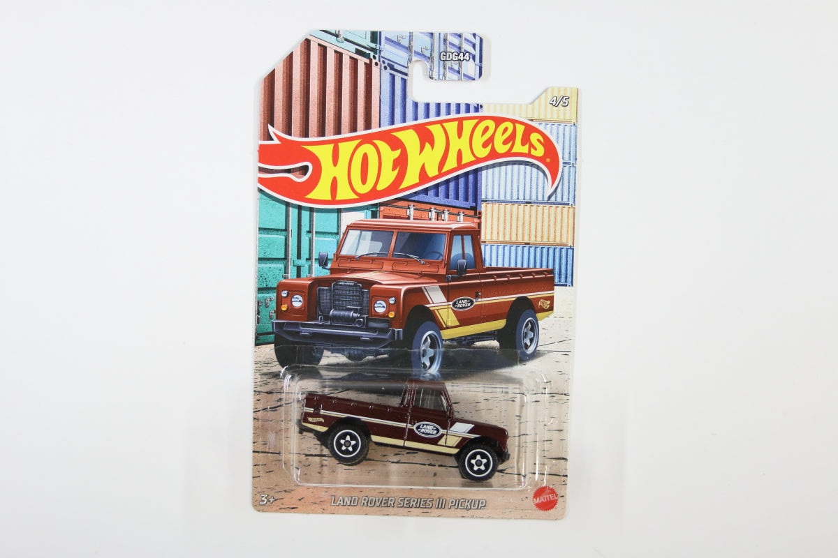 Hot Wheels Pick Ups 2021 #4 - Land Rover Series III Pickup (Dark Maroon)