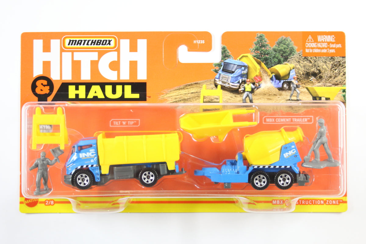 Tilt 'n' Tip with MBX Cement Trailer (Yellow drum)