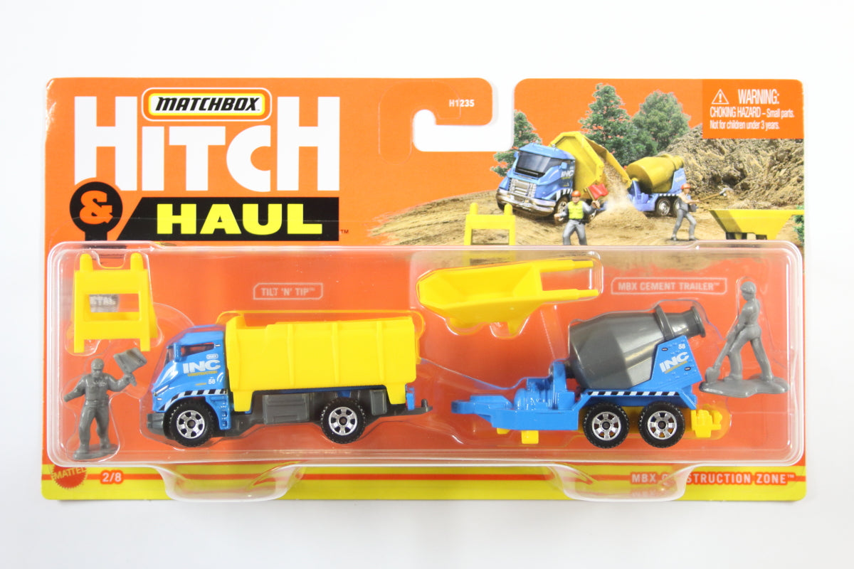 Tilt 'n' Tip with MBX Cement Trailer (Dark grey drum)