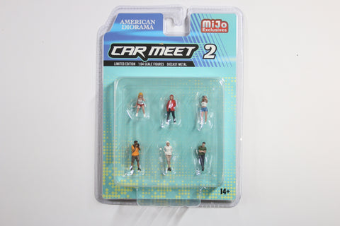 1:64 American Diorama Car Meet #2 Set (AD-76471)