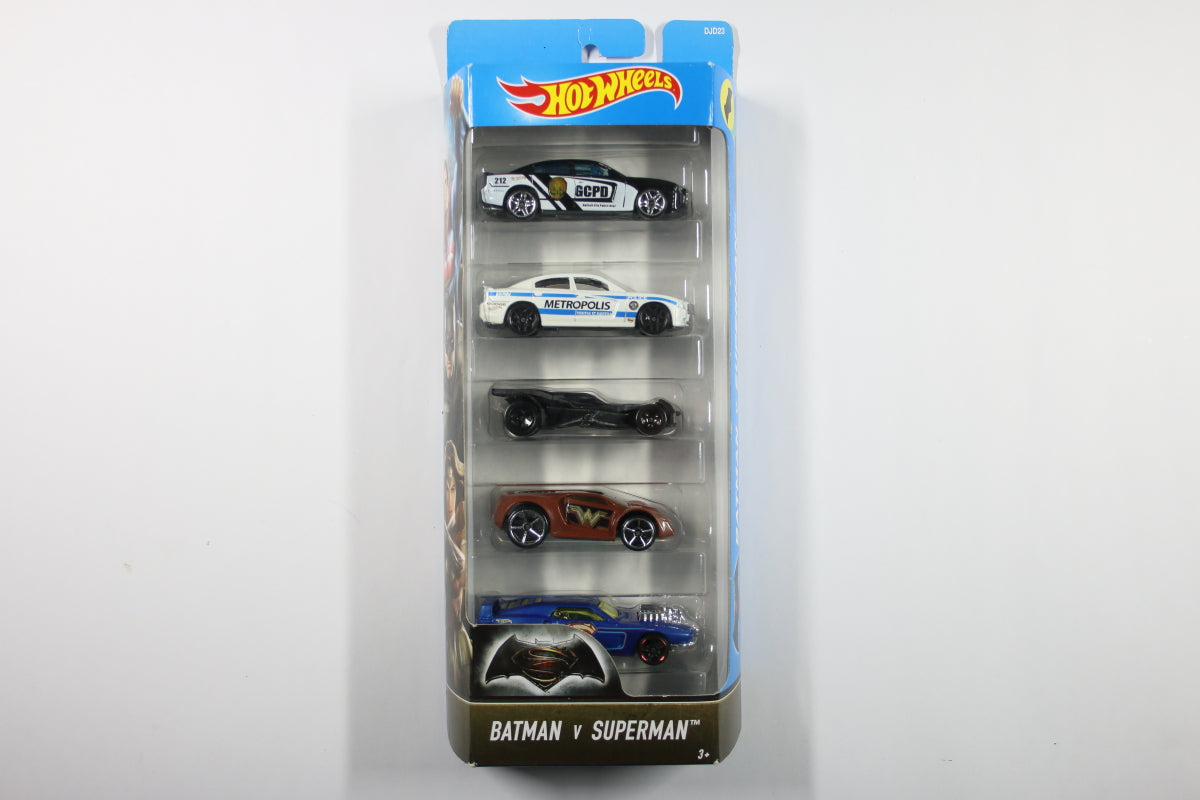 Hot Wheels 5-Pack - 2016 Batman v Superman