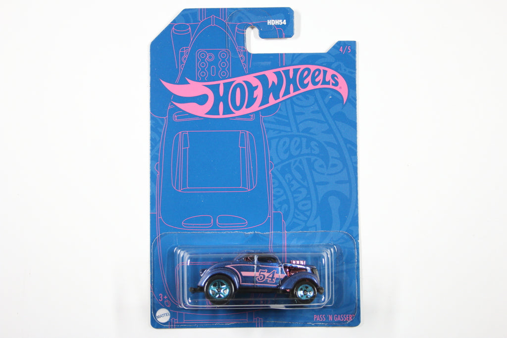 Hot Wheels Pearl & Chrome 2022 Pass 'N Gasser Diecast Car – 4/5 Series, Collectible Toy Car