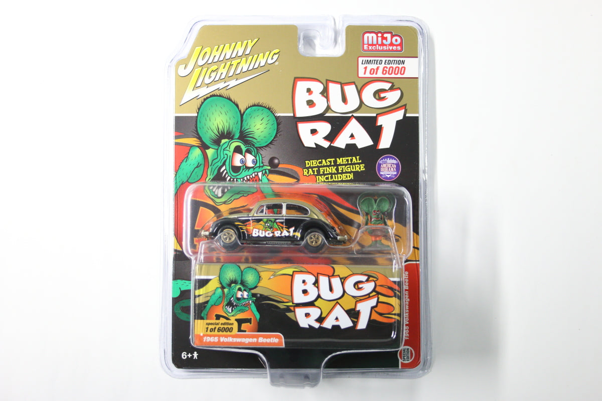 1965 Volkswagen Beetle with figure - Rat Fink "Bug Rat"