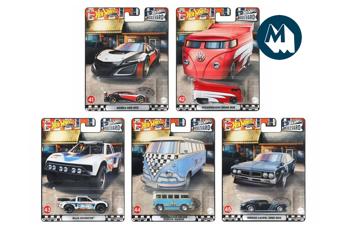 Hot Wheels Boulevard 2022 / #041/42/43/44/45 - Boulevard 2022 Mix A