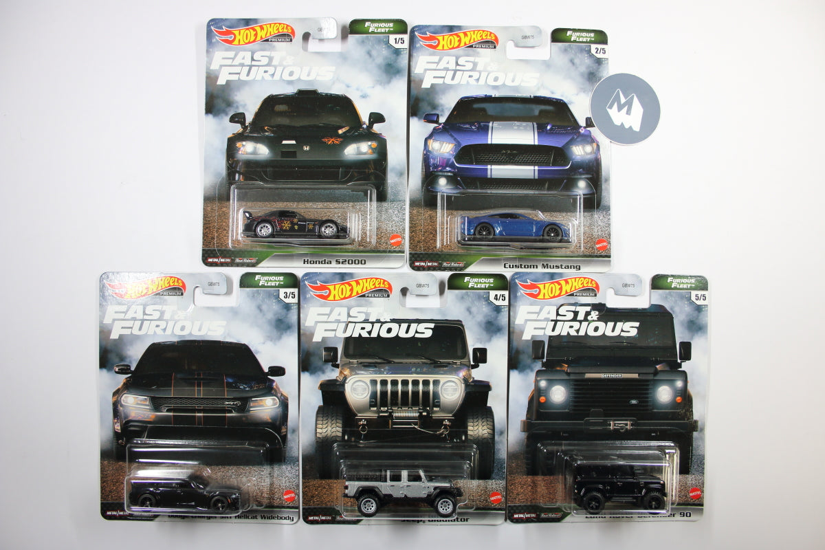 Hot Wheels Fast & Furious Premium 2021 Mix 4 Furious Fleet / Full sets