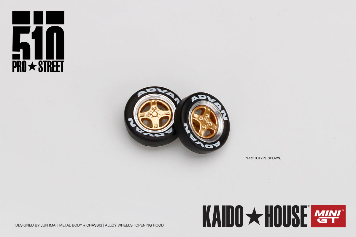 #002 - Datsun 510 Pro Street - KAIDO★HOUSE x MINI GT (OG Purple)