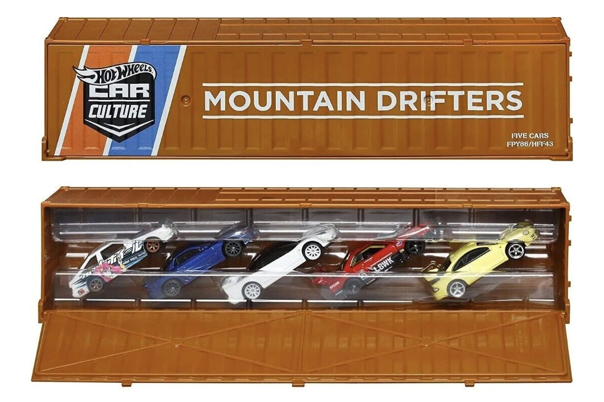 Hot Wheels Car Culture 2022 Mix 3 Mountain Drifters / Container set