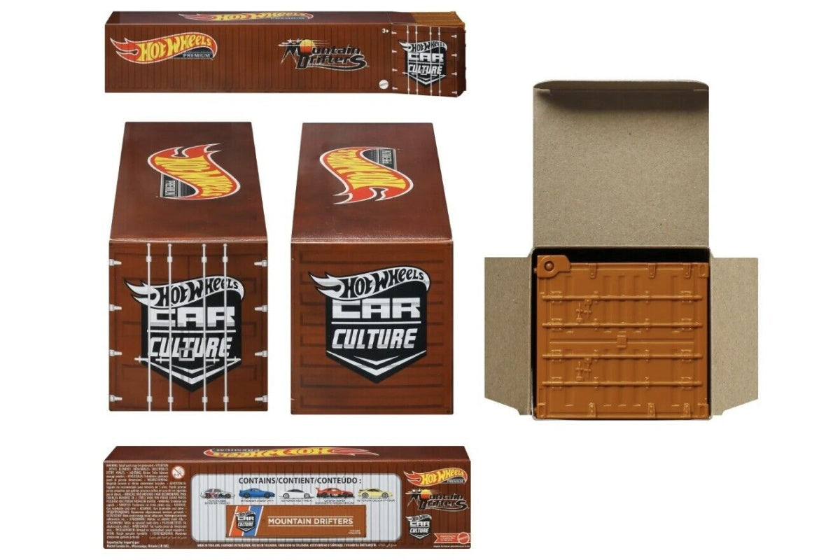 Hot Wheels Car Culture 2022 Mix 3 Mountain Drifters / Container set