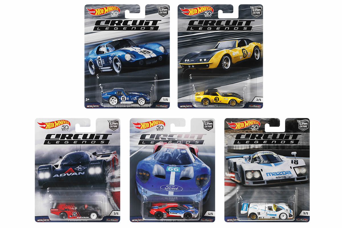 Hot Wheels Car Culture 2018 Mix 5 Circuit Legends / Full sets & cases