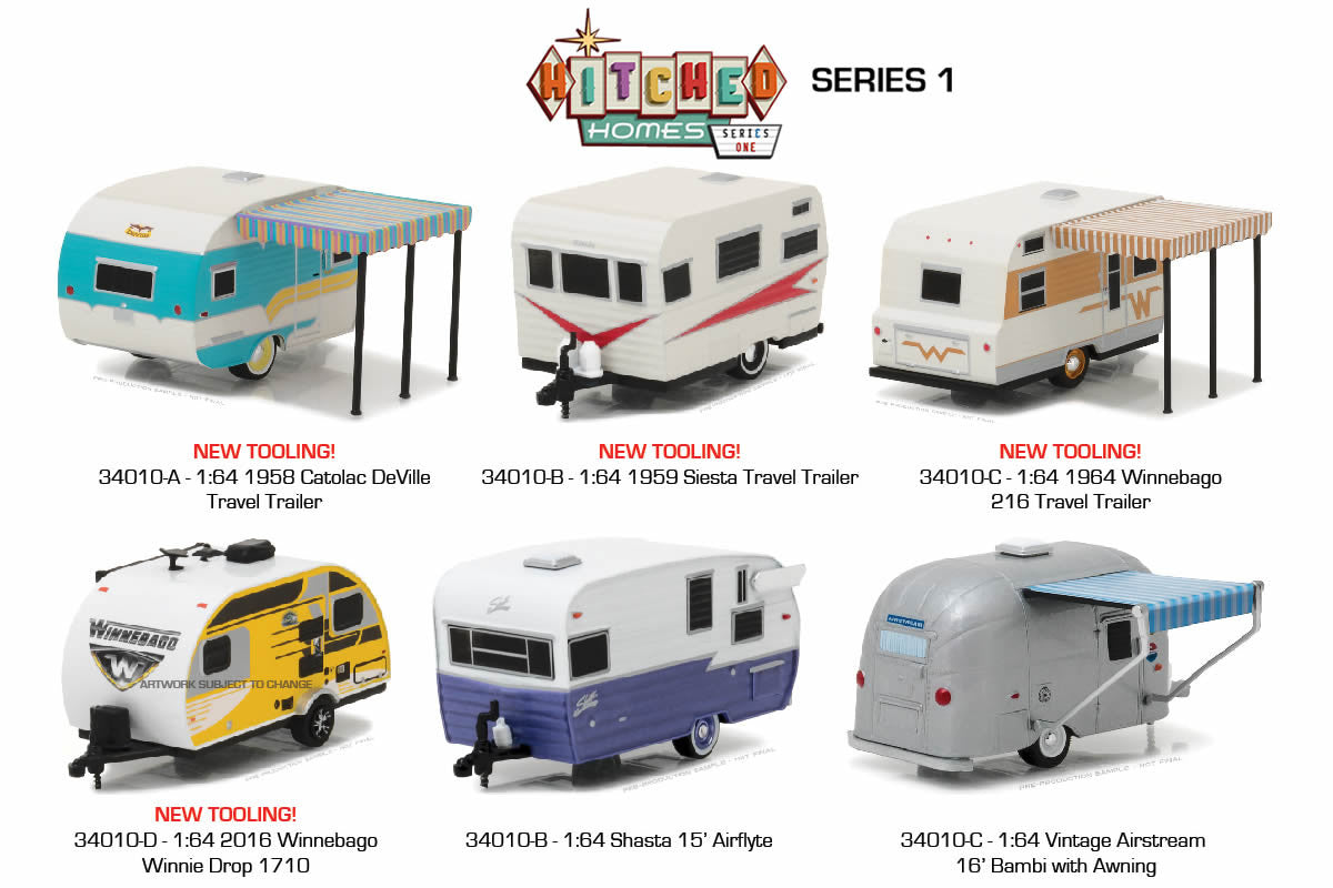 1959 Siesta Travel Trailer (Silver and Red)