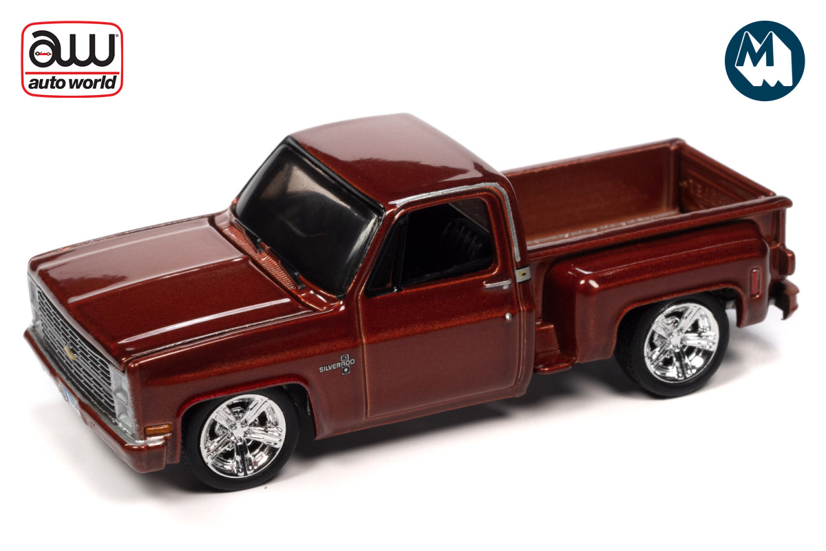 1983 Chevrolet Silverado Stepside - Lowered (Dark Tangerine Poly)
