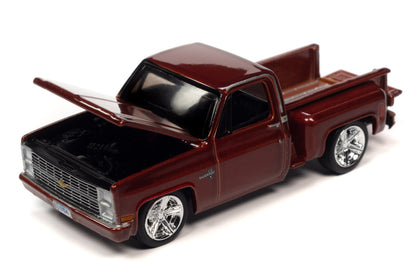 1983 Chevrolet Silverado Stepside - Lowered (Dark Tangerine Poly)