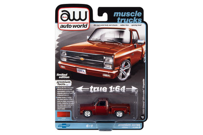 1983 Chevrolet Silverado Stepside - Lowered (Dark Tangerine Poly)