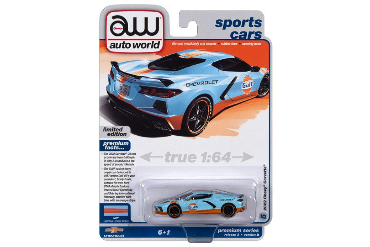 2022 Chevrolet Corvette - Gulf Oil (Light Blue)