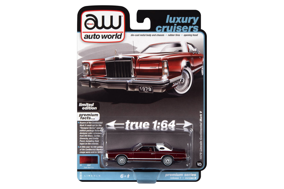 1979 Lincoln Continental Mark V (Dark Red Poly)