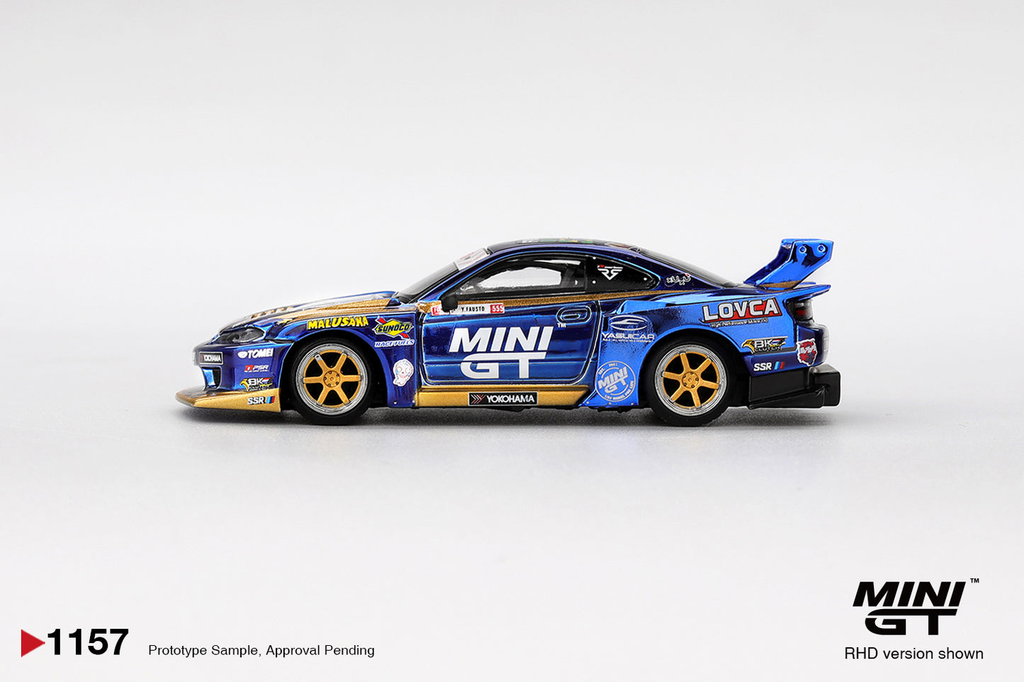 #1157 - Nissan Silvia (S15) LB-Super Silhouette #555 Team MINI GT Liberty Walk 2025 Formula Drift