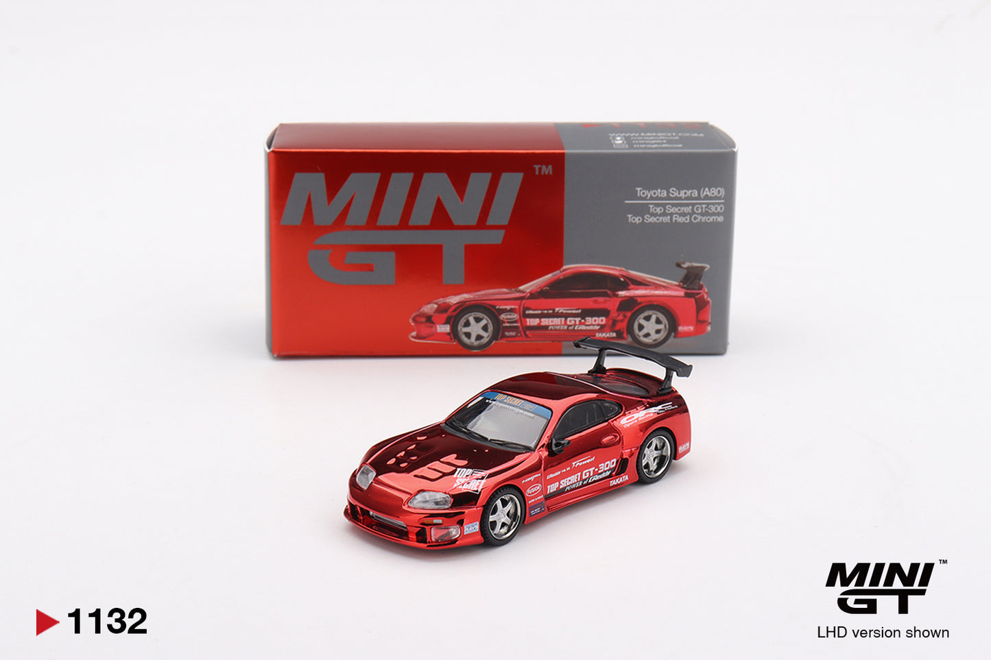 #1132 - Toyota Supra (A80) Top Secret GT-300 - Top Secret (Red Chrome)