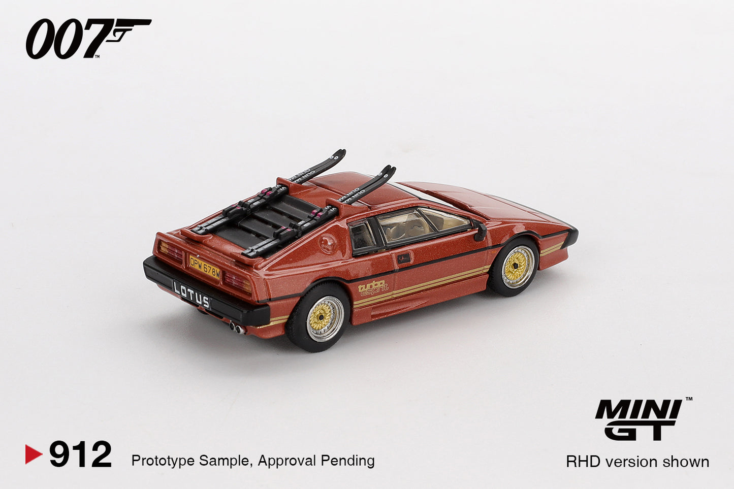 #912 - Lotus Esprit Turbo (Copper Fire Metallic) / James Bond "For Your Eyes Only"
