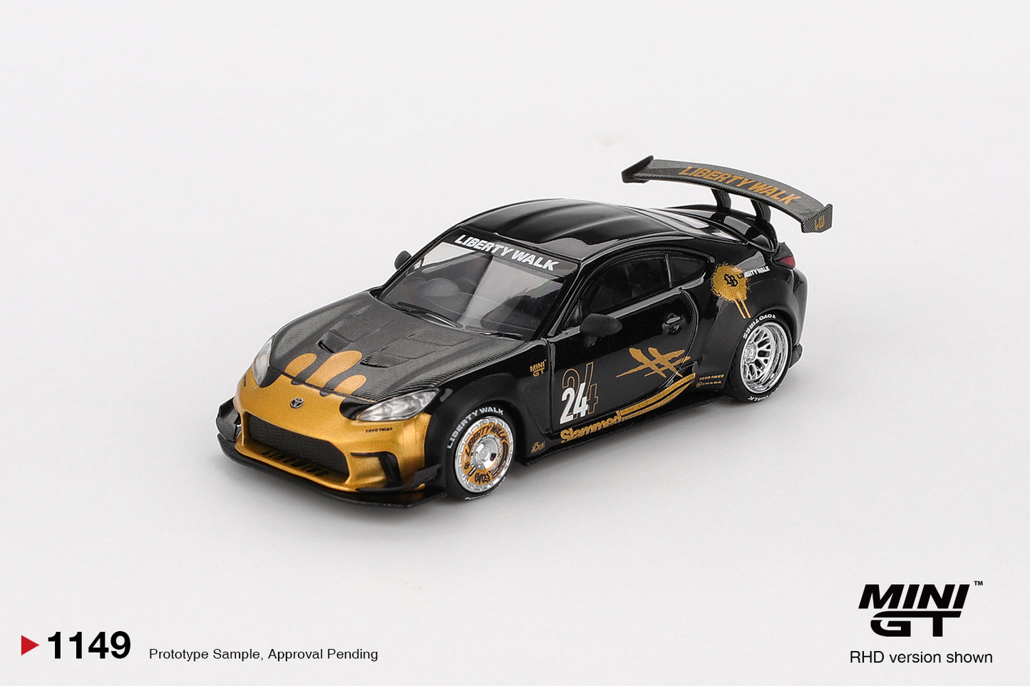 #1149 - Toyota GR86 LB★Nation (Black / Gold)