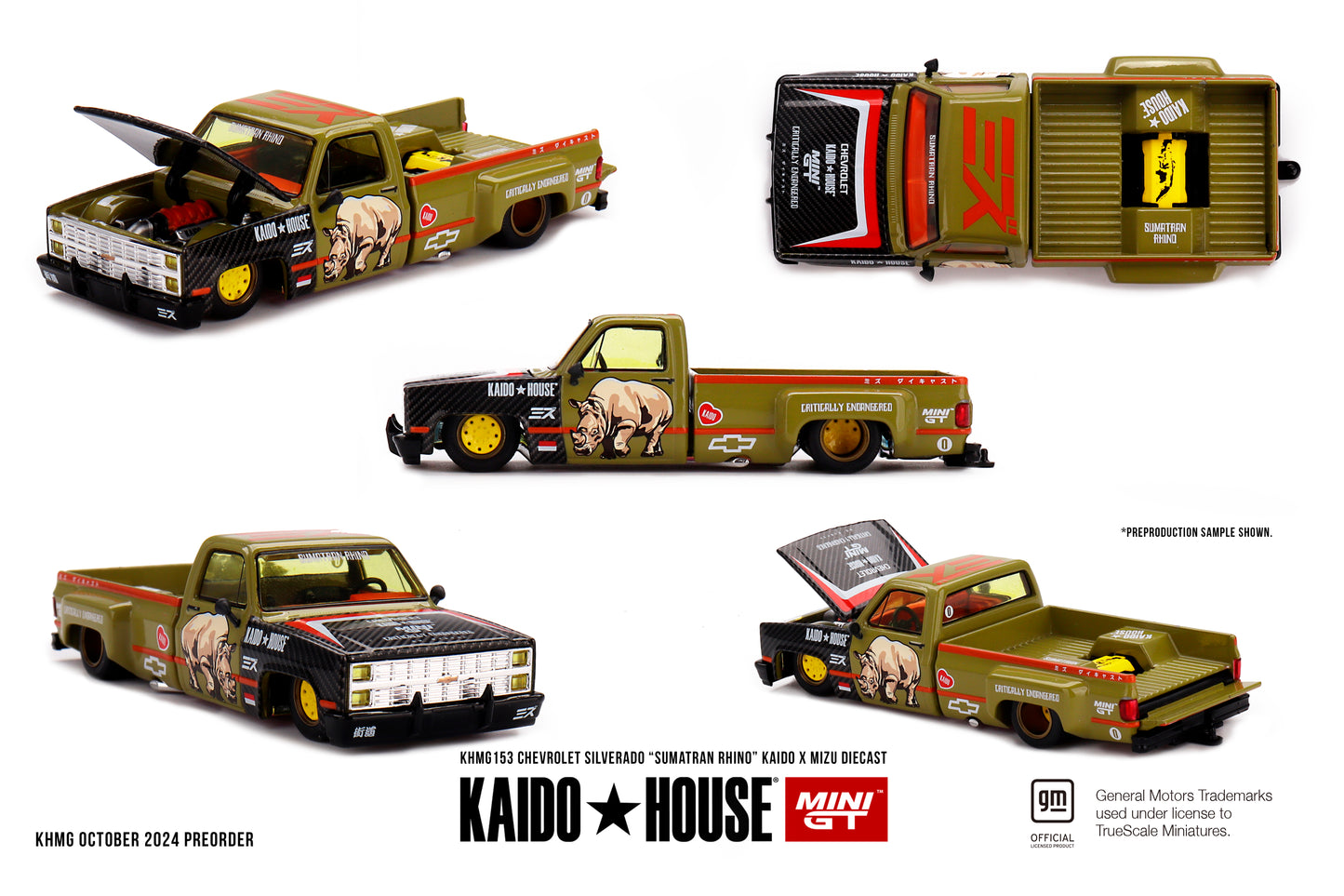 #153 - Chevrolet Silverado "Sumatran Rhino" KAIDO x MIZU Diecast