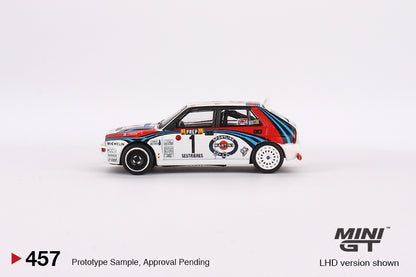 #455/456/457/458 - Lancia Delta HF Integrale Evoluzione 1992 Rally Monte Carlo Martini Racing (4 Cars Set)