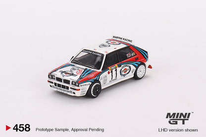 #455/456/457/458 - Lancia Delta HF Integrale Evoluzione 1992 Rally Monte Carlo Martini Racing (4 Cars Set)