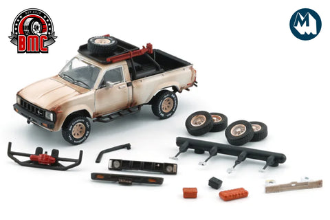 1980 Toyota Hilux with accessories (Matte Rusting White)
