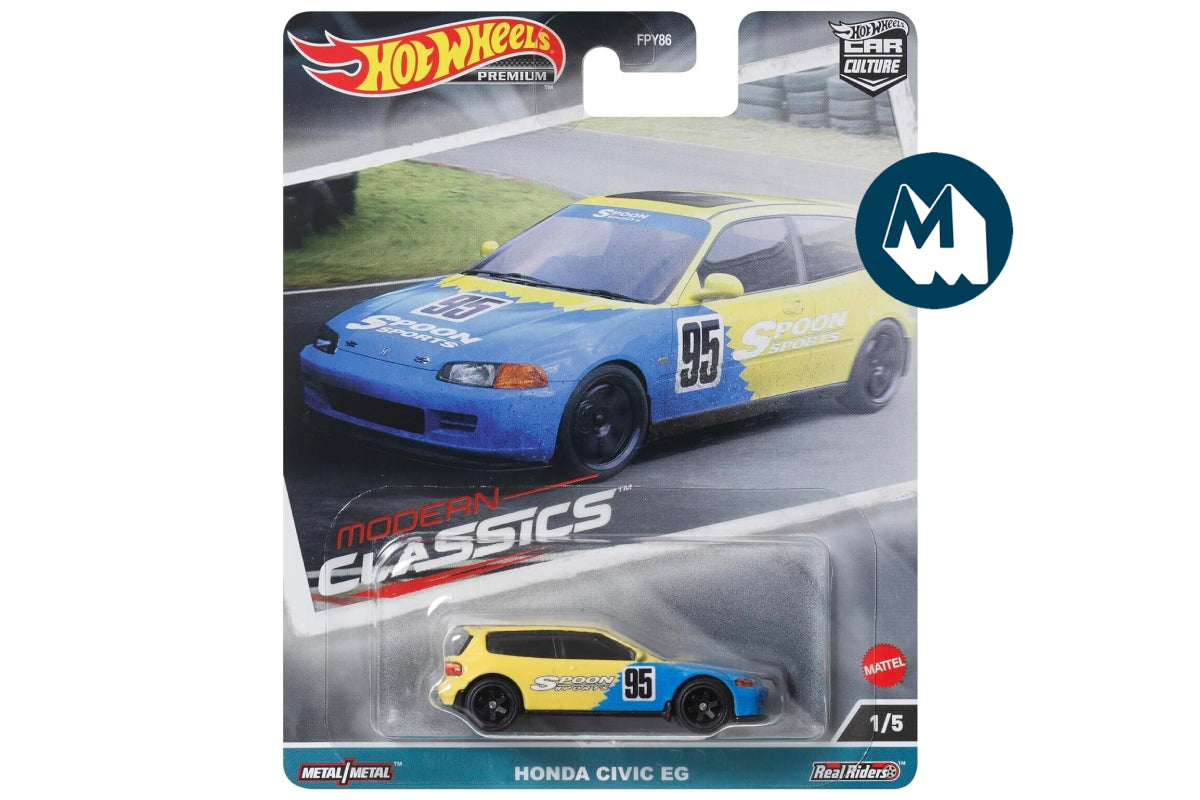 Hot Wheels Car Culture 2023 Mix 5 Modern Classics 4 / #1 - Honda Civic EG (Yellow)