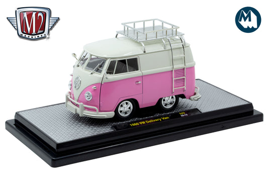 1:24 - 1960 VW Delivery Van (White & Pink)