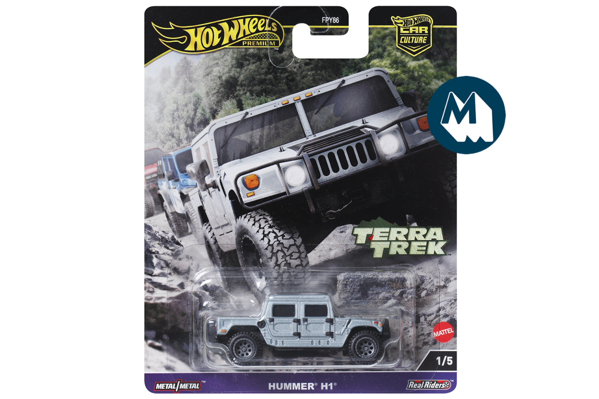 Hot Wheels Car Culture 2024 Mix 5 Terra Trek / #1 - Hummer H1 (Grey)
