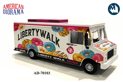 1:64 American Diorama Food Truck - Liberty Walk LB Cafe Truck Truck (AD-70103)