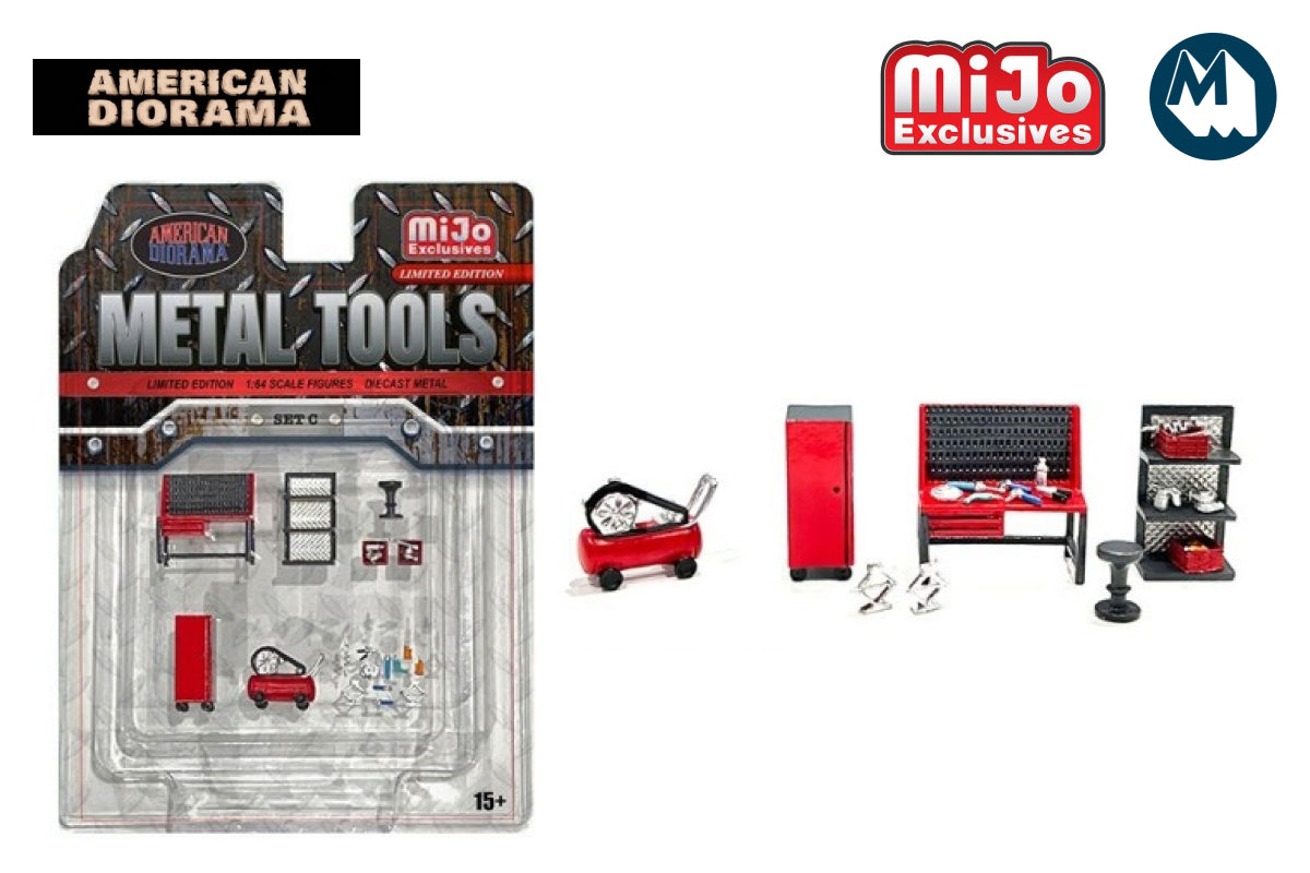 1:64 American Diorama Metal Tools Set C (AD-2419)