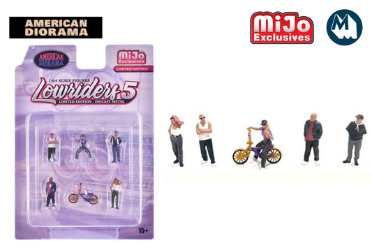 [Pre-Order] 1:64 American Diorama Lowriders #5 Figure Set (AD-2427MJ)